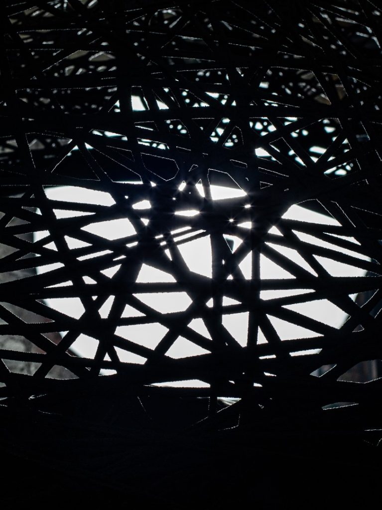 Basalt fiber black, photo with back light, Maarcora.