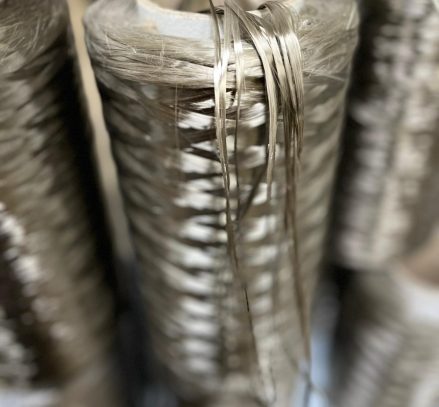 Basalt fiber thread that is used for Maarcora products.