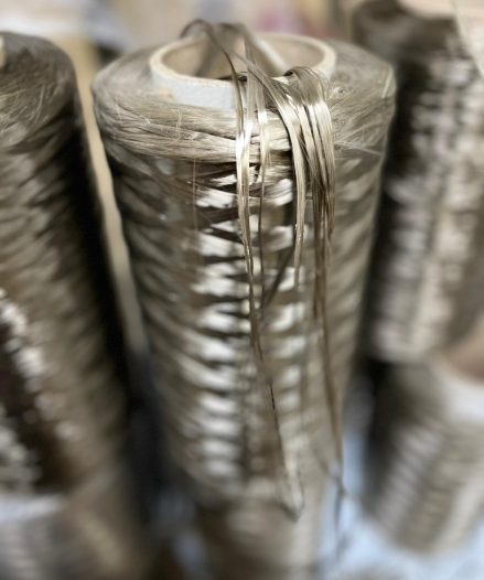 Basalt fiber thread that is used for Maarcora products.