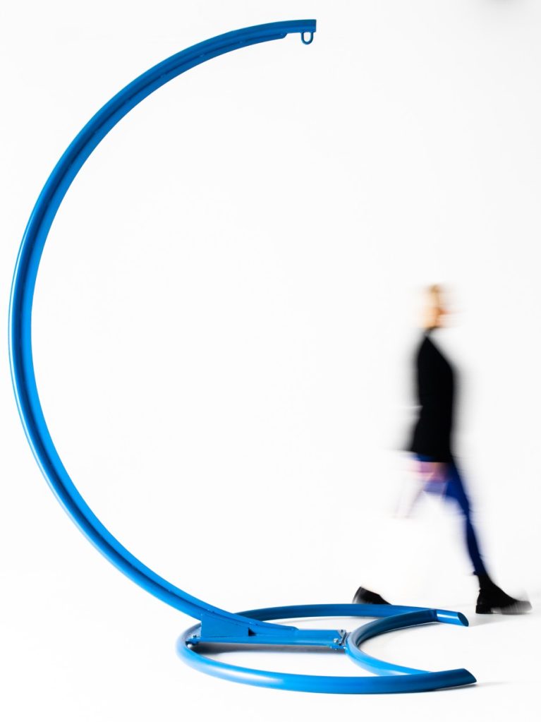 Maarcora Mono stand, steel frame, blue.