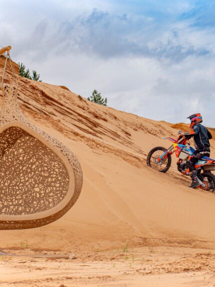 nightfern hanging chair beige moto cross maarcora