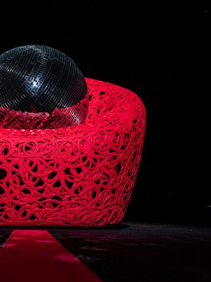 Handcrafted MAARCORA Dusk Chair made from basalt fiber and composite materials.