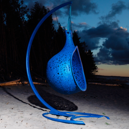 dayfern blue hanging chair maarcora