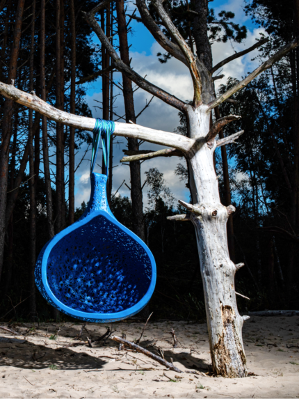 dayfern hanging chair blue basalt maarcora
