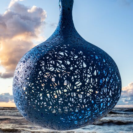 maarcora dayfern hanging chair basalt fiber blue.