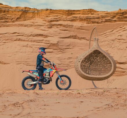 nightfern maarcora hanging chair sandstone colour photo