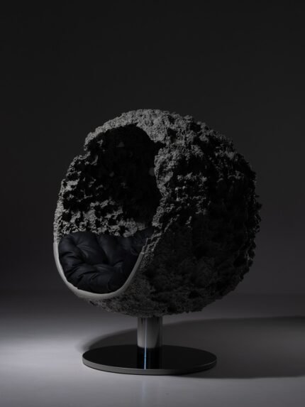 arma textured lounge chair contemporary design maarcora